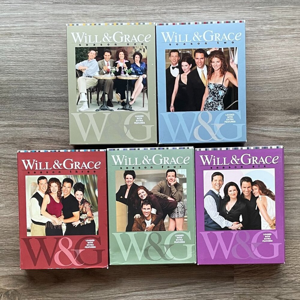 Will & Grace Seasons 1, 2, 3, 4 & 6 Complete Seasons DVD Sets $19